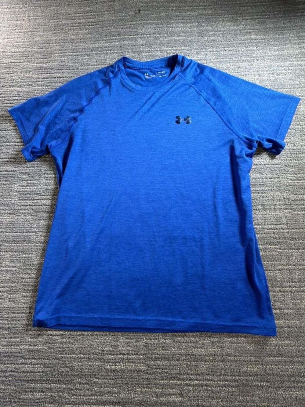 Under Armour HeatGear Loose Fit T-Shirt Blue Size Medium